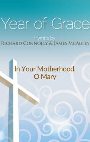 A Green Cover Image of Year of Grace Hymns with the Title, 